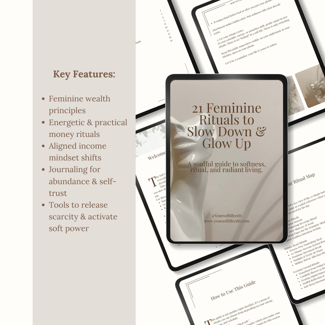 21 Feminine Rituals to Slow Down & Glow Up