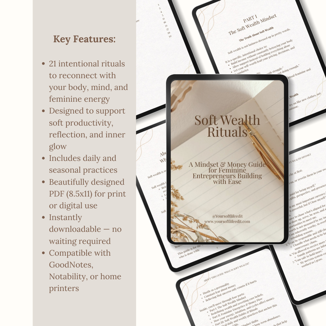 Soft Wealth Rituals
