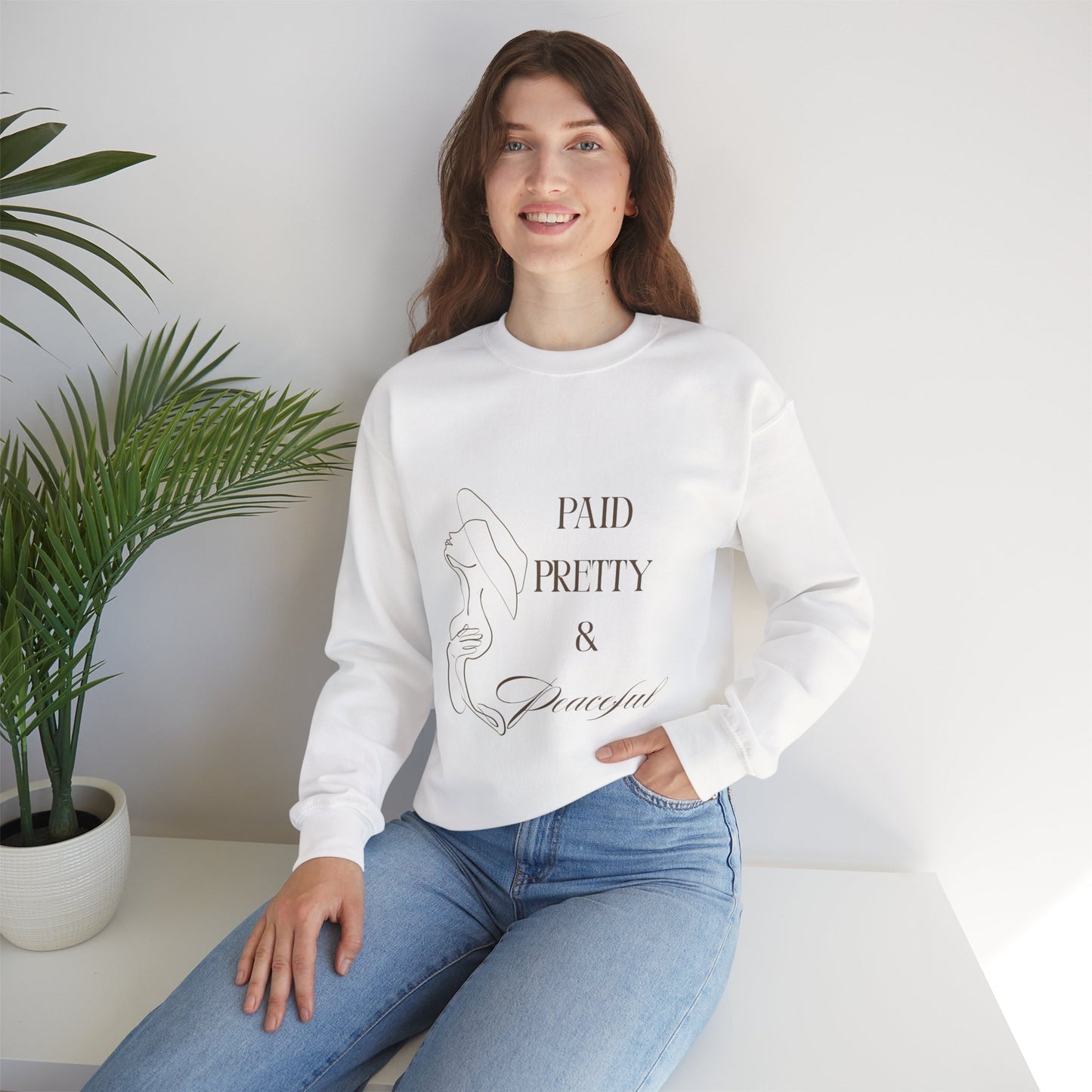 Paid, Pretty & Peaceful Crewneck Sweatshirt