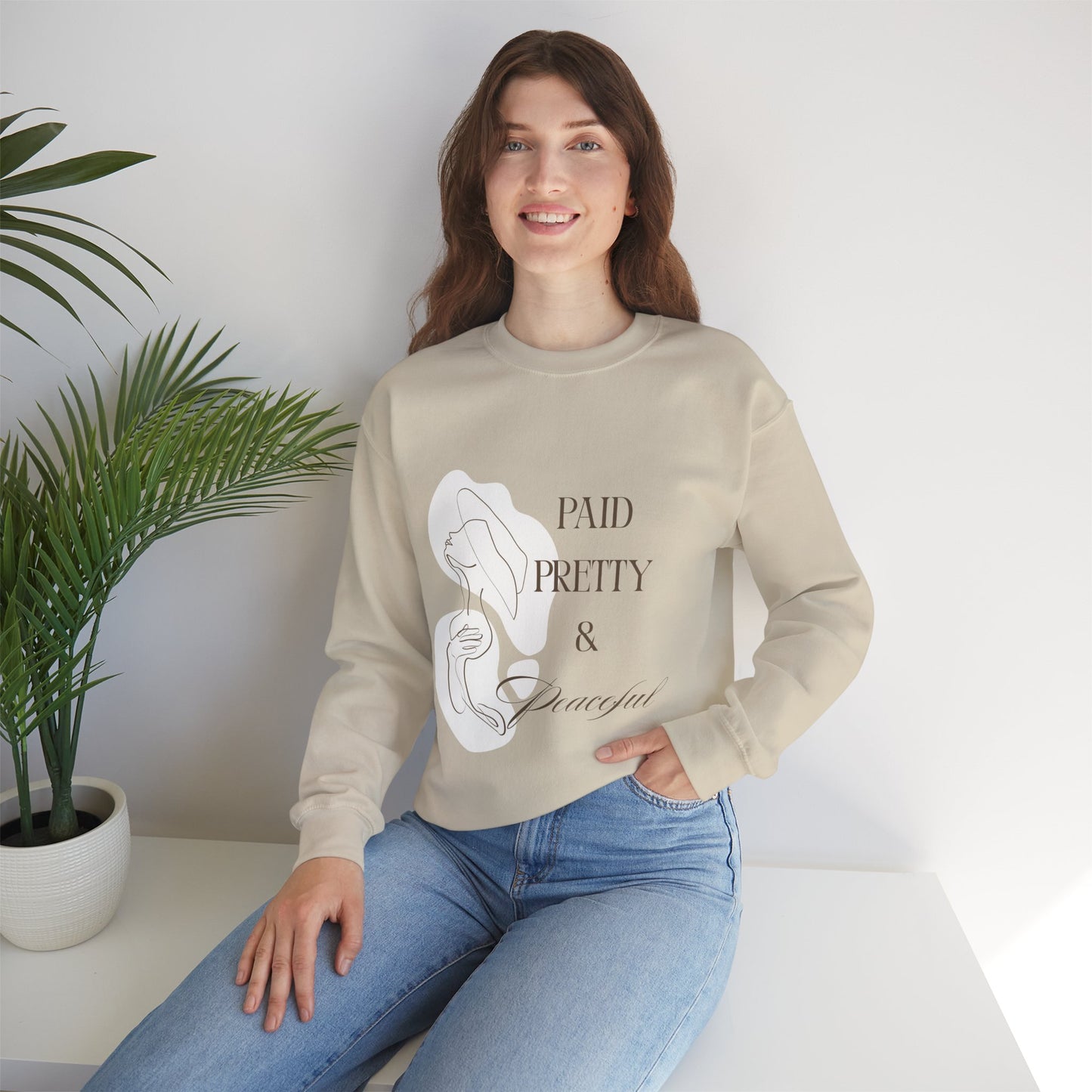 Paid, Pretty & Peaceful Crewneck Sweatshirt